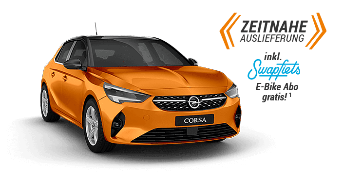 Opel Corsa inkl. E-Bike Abo sichern