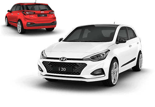 Hyundai i20 White & Rot